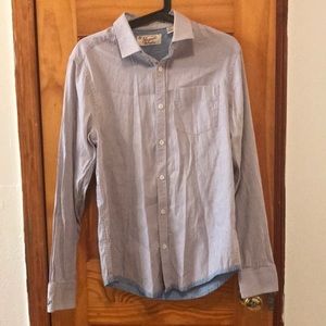 Men’s penguin striped dress shirt